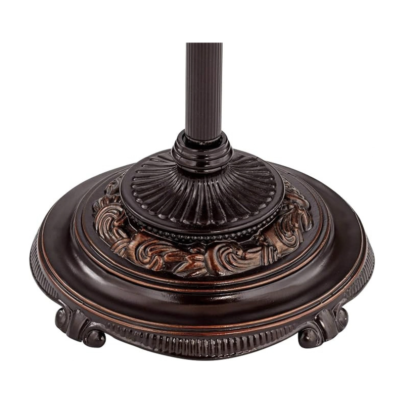 63 Inch Traditional Bronze Tortoise Font Standing Floor Lamp